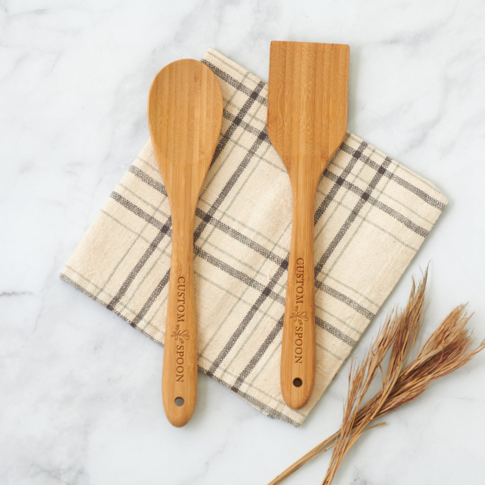Promotional Bamboo Spoon and Spatula Set