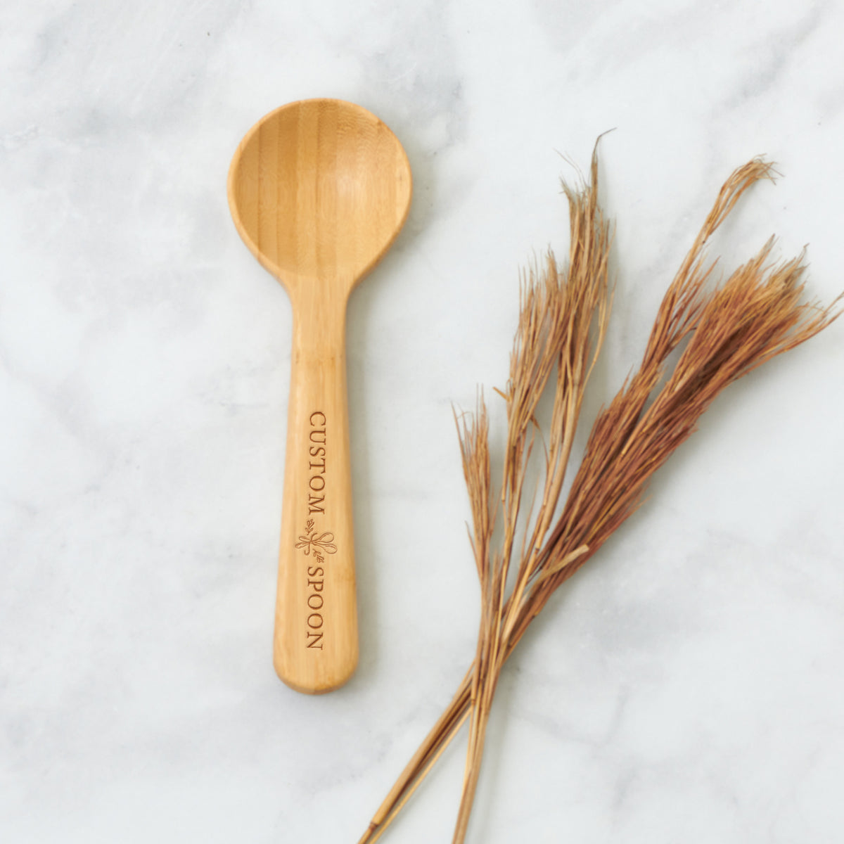 Logo Wood Coffee Scoop