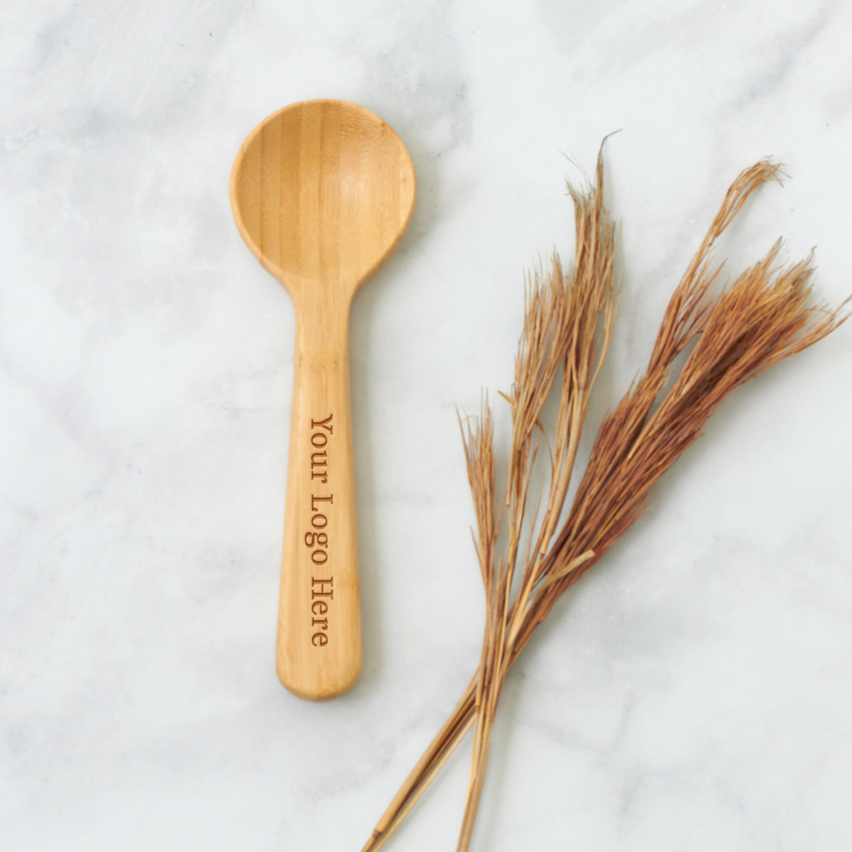 Logo Wood Coffee Scoop