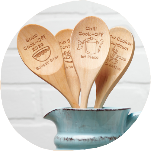Custom Wooden Spoons for Cook-Off Awards