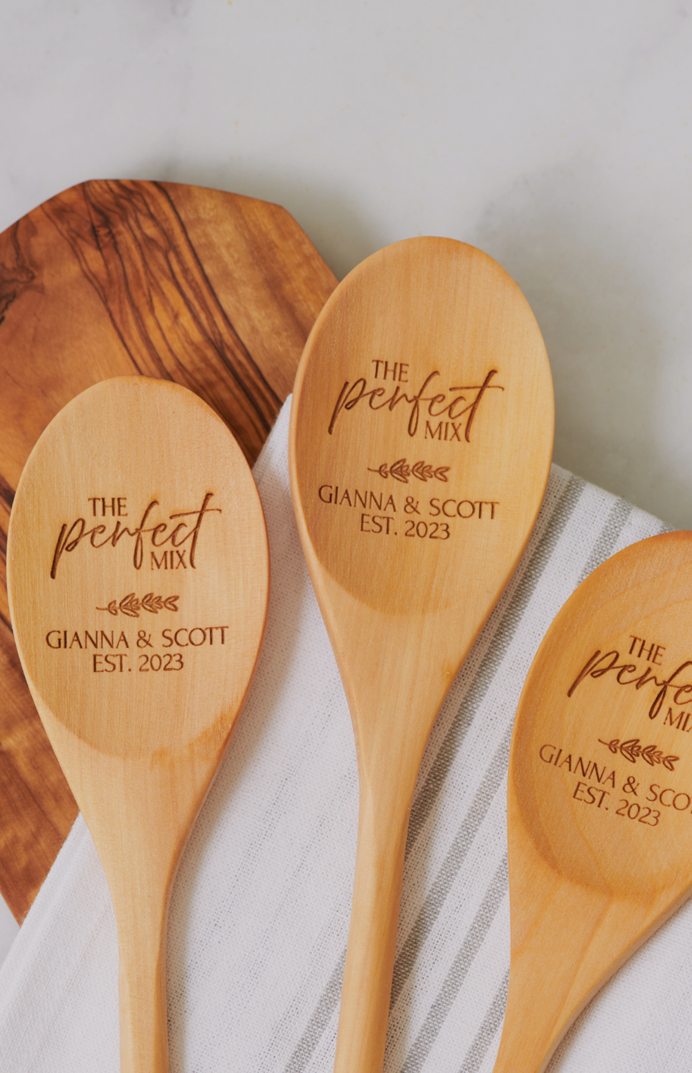 Oak Wooden Utenstil Set - Custom Spoon