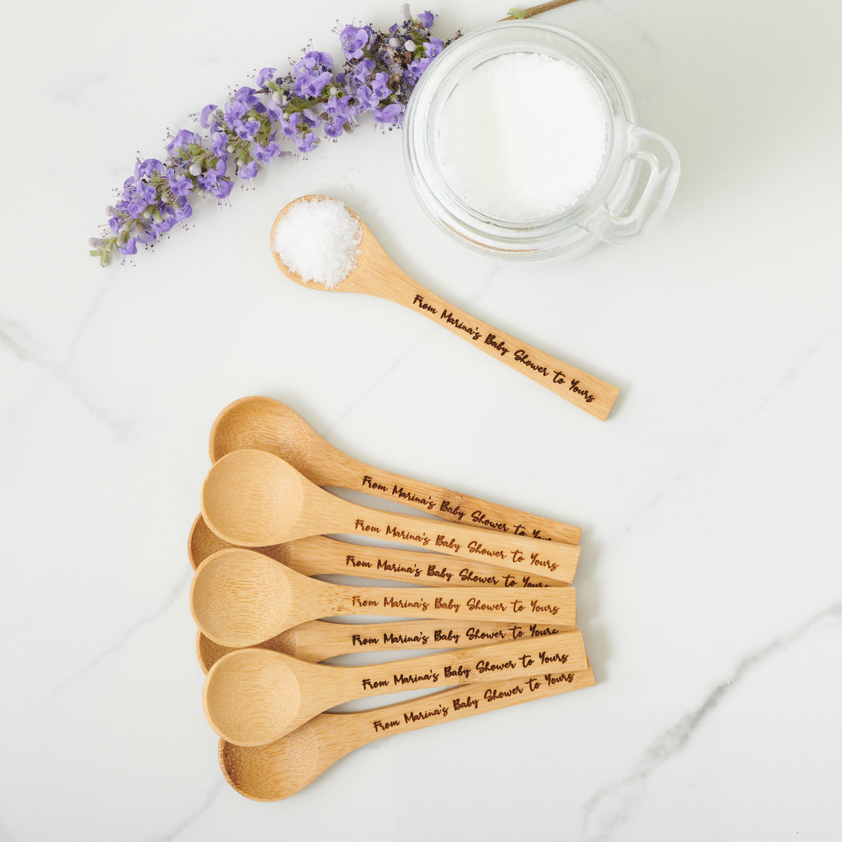 Mini Bamboo Spoon Baby Shower