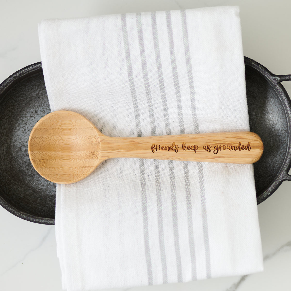 Bamboo Coffee Scoop and Bag Clip - Friend